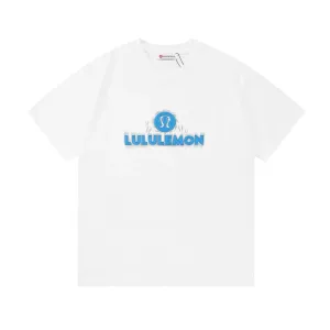 Lululemon Short Sleeves replica super clone White Leather Cotton Logo