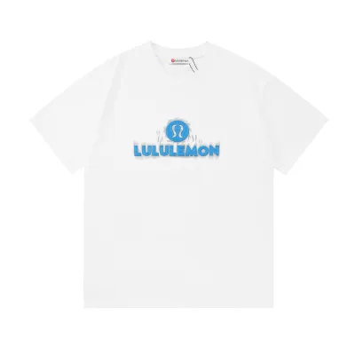 Lululemon Short Sleeves replica super clone White Leather Cotton Logo