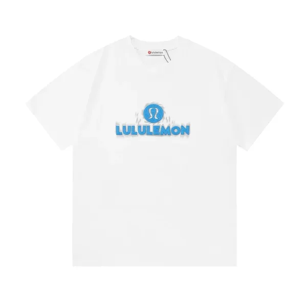 Lululemon Short Sleeves replica super clone White Leather Cotton Logo