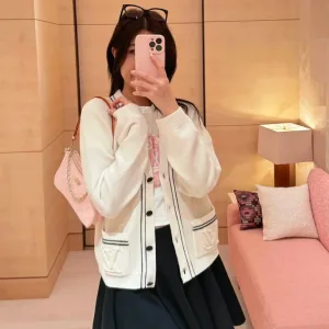 Lv Women Cardigan replica 1:1 Fy Early Autumn Sailboat Series