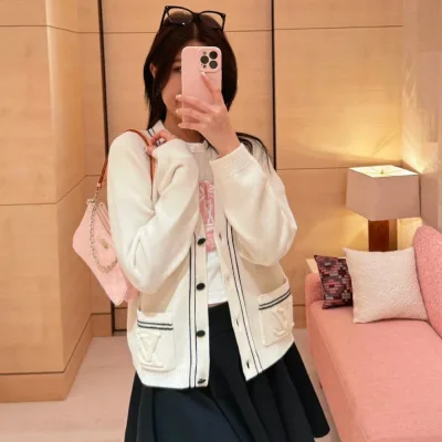 Lv Women Cardigan replica 1:1 Fy Early Autumn Sailboat Series