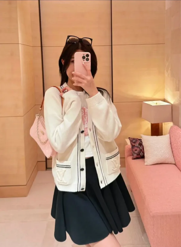 Lv Women Cardigan replica 1:1 Fy Early Autumn Sailboat Series