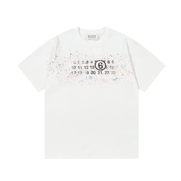 Margiela Short Sleeves replica luxury 1:1 White Vintage Washed 80s