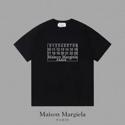 Margiela Short Sleeves replika lyx super clone Black White Logo