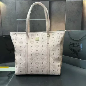 Mcm Women Dress replica super clone Black Leather It Tote
