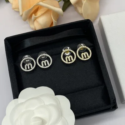 Miu ??rh?¡èngen replika 1:1 Guld Miumiu Platinum