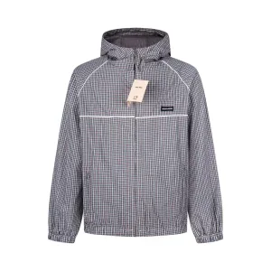 Miu Jacka replika super klon Gr?£¤ Retro Broderad Logo Miumi