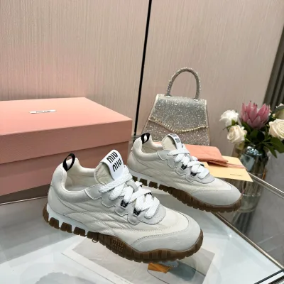 Miu Sneakers Replik 1:1 Canvas Wildleder Vintage Casual Modern 5cm