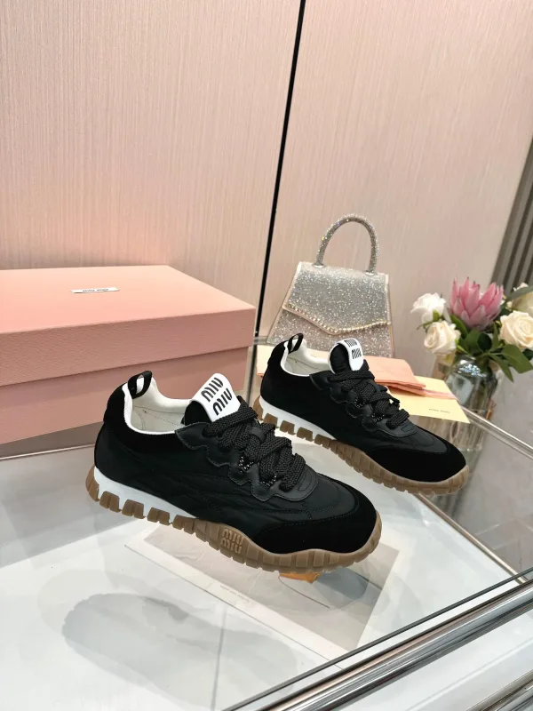 Miu Sneakers Replik 1:1 Canvas Wildleder Vintage Casual Modern 5cm