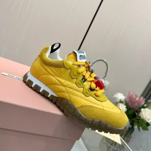 Miu Sneakers Replik Super Klon Canvas Wildleder Vintage Casual Modern