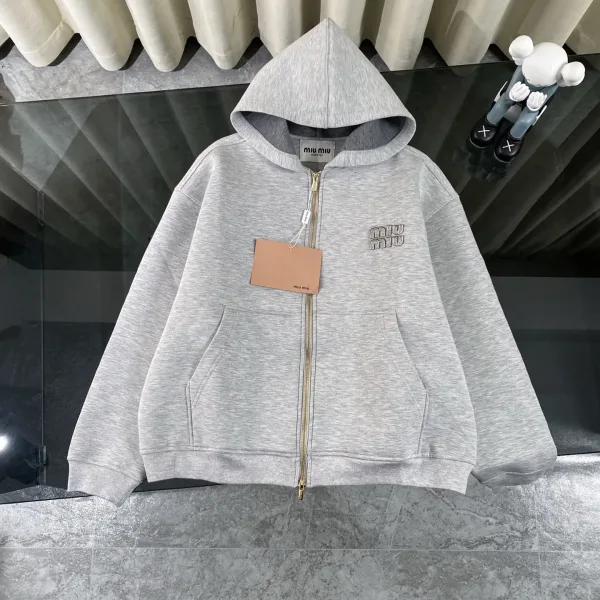Miumiu Coat replica super clone 1:1 Grey Is It Air
