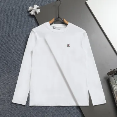 Moncler Bottoming Shirt replika lyx super clone Vit Svart Logotyp