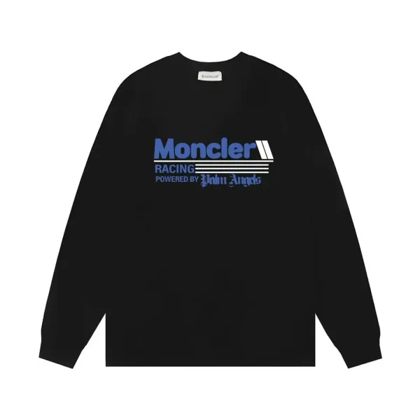 Moncler L?£¤ng?¡èrmad replika lyx 1:1 Bl?£¤ Svart Bomull Monogram