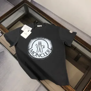 Mute Monogram Short Sleeved Shirt Replica 1:1 Black White Logo