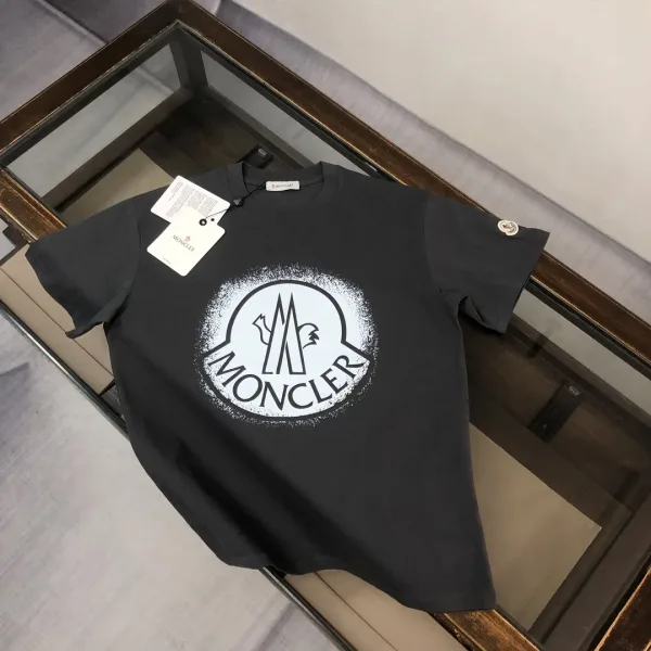 Mute Monogram Short Sleeved Shirt Replica 1:1 Black White Logo