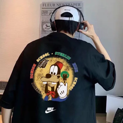 Nike kortärmad replika lyx 2001 bomullsläder är fånigt