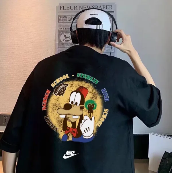 Nike kortärmad replika lyx 2001 bomullsläder är fånigt