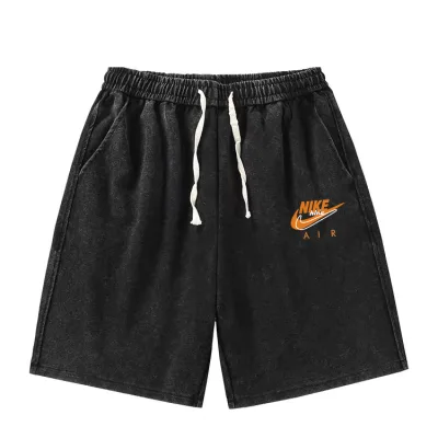 Nike Shorts replica 1:1 Orange Black Cotton Logo Patchwork Längd