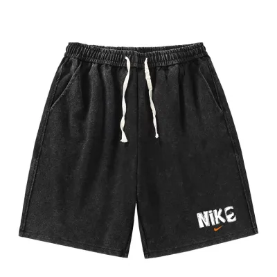 Nike Shorts replika lyx 1:1 Black Cotton Logo Patchwork Längd