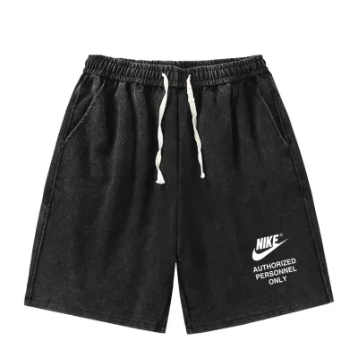 Nike Shorts replica super clone Black Cotton Logo Washed Leg