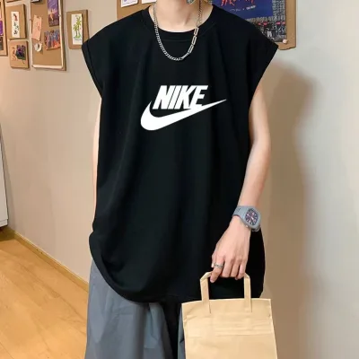 Nike Ärmlös replika superklon Vit Svart It Summer Loose