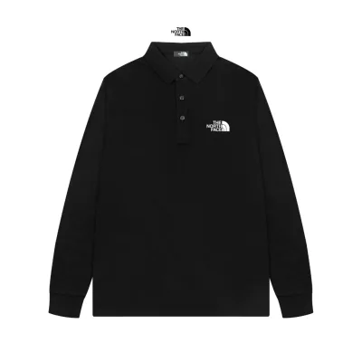 North Long Sleeves replika lyxig svart vit bl?£¤ bomullslogotyp