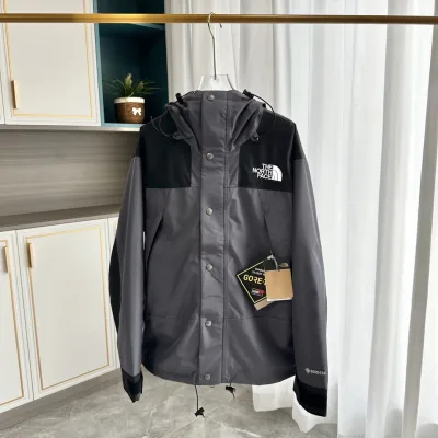 North The Face Jacket replica luxury Grey Embroidery Is Layer