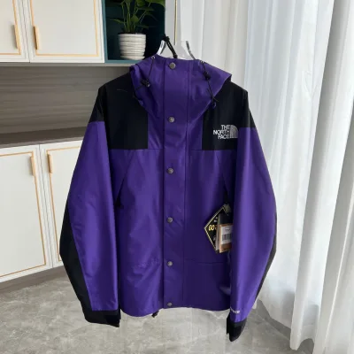 North The Face Jacket replica luxury Purple Embroidery Is Layer