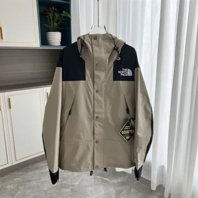 North The Face Jacket replika super klon Khaki Broderi Is