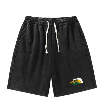 North The Face Shorts replika 1:1 Black Cotton Patchwork Logotyp