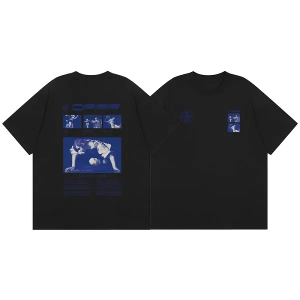 Off White kortärmad replika superklon pilbokstäver