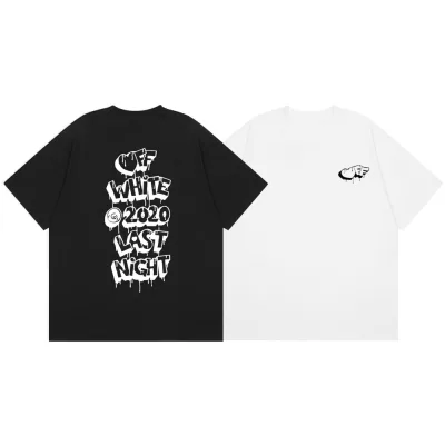 Off White kortärmad replika superklon lyx pilbokstäver