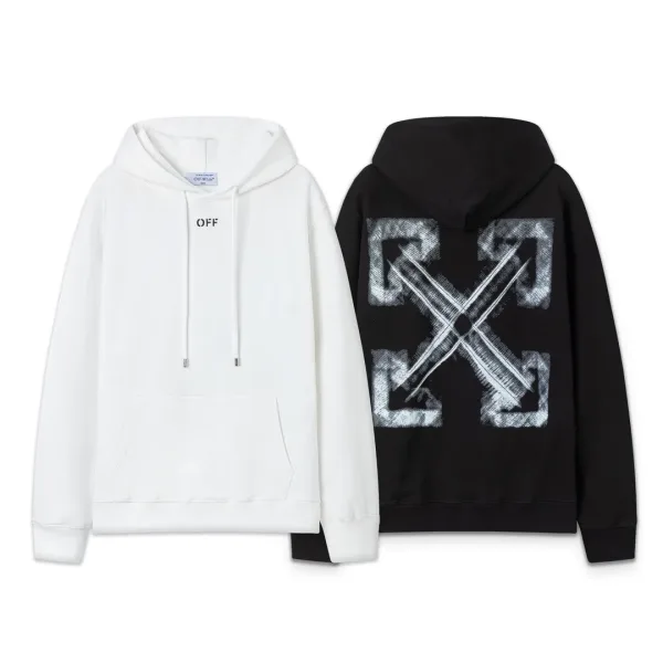 Off White Sweatshirt replica lyx super clone Black Ss Arrow