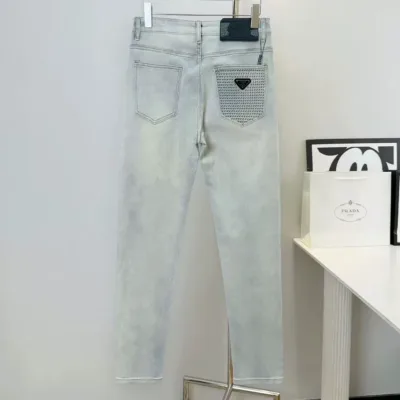 Prada Jeans replika lyx Orange Vit Re Otroligt snygg topp