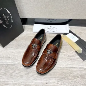 Prada Lederschuhe Replik Luxus Rindsleder Casual Importiert Business Obermaterial