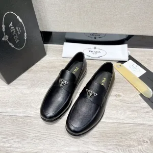 Prada Lederschuhe Replik Luxus Rindsleder Casual Importiert Business Obermaterial