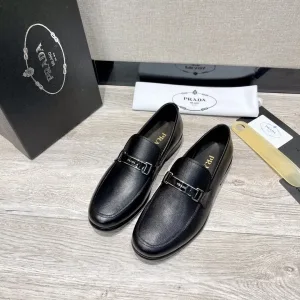 Prada Lederschuhe Replik Luxus Rindsleder Casual Importiert Business Obermaterial