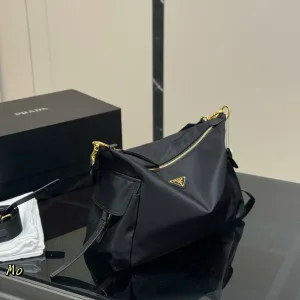 Prada Messenger Bag Replik Luxus Verbesserte Version Klappetui Größe