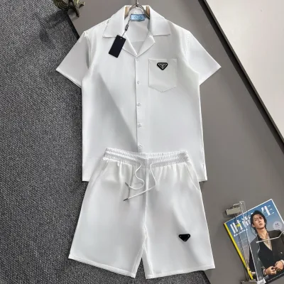 Prada Suit replika lyx super clone Bomull Polyester Logo Alla