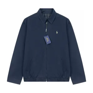Ralph Lauren Coat replika lyx Svart Marinbl?£¤ Khaki Bomull Broderad