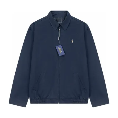 Ralph Lauren Coat replika lyx Svart Marinbl?£¤ Khaki Bomull Broderad