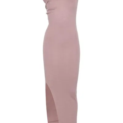 Rick Owens Kvinnor Klänning replika super klon Rosa Grå Ull