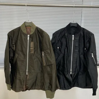 Sacai Women Coat replica super clone Patchwork Retro Workwear Jacket