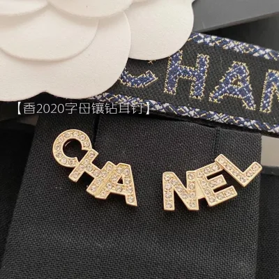 Swarovski ??rh?¡èngen replica 1:1 Alphabet Stud Otroligt popul?¡èr Ch Nel