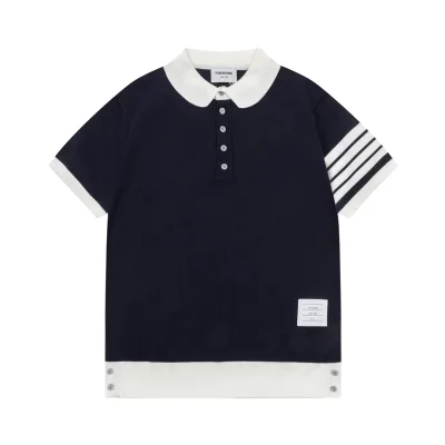 Thom Browne Kort?¡èrmad replika lyx Blue Knit Retro Washed