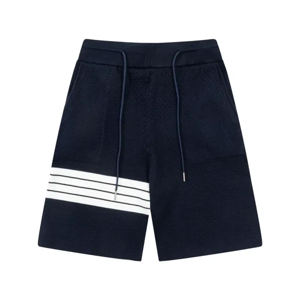 Thom Browne Shorts replika 1:1 Blue Knit Casual Is Three