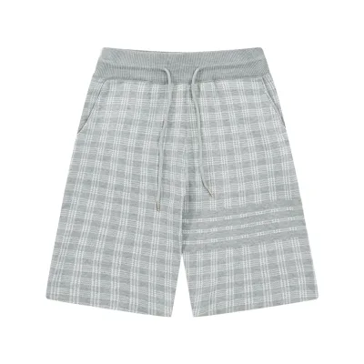 Thom Browne Shorts replika 1:1 Grey Knit Plaid Casual Is