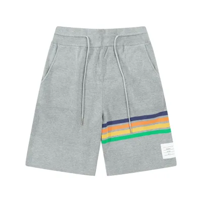 Thom Browne Shorts replica super clone 1:1 Grey Rainbow Knit