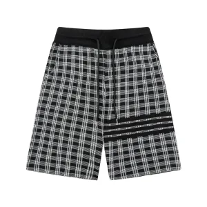 Thom Browne Shorts replika super klon Black Knit Pl?¡èd Casual