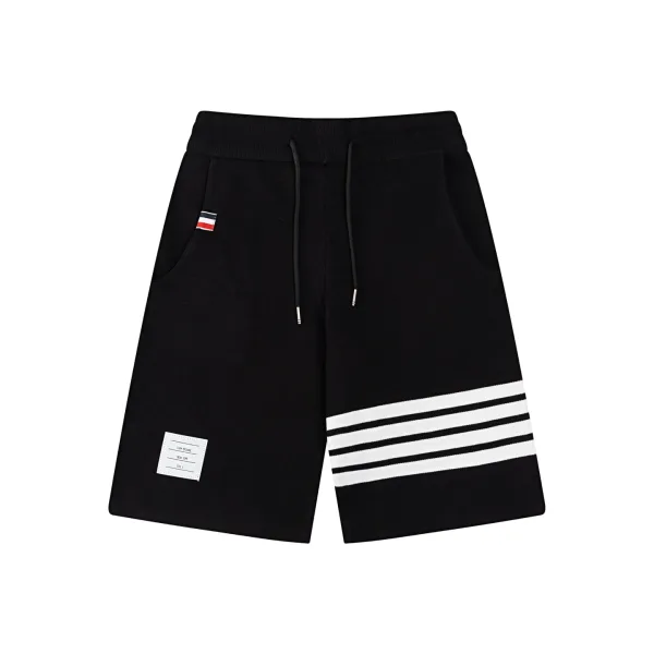 Thom Browne Shorts replika super klon Black Knit Retro Washed